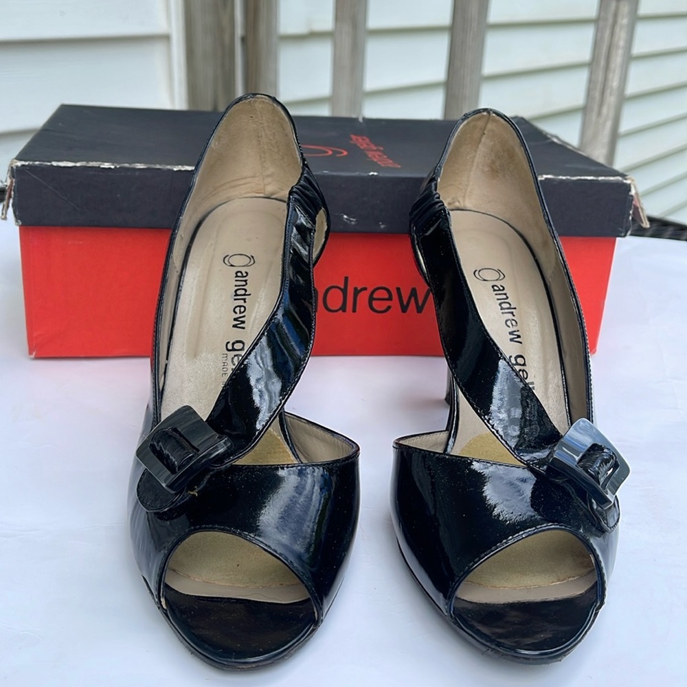 Andrew Geller black heels size 8B
